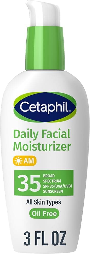 Cetaphil Cetaphil Face Moisturizer, Daily Oil Free Facial Moisturizer with SPF 35, For Dry or Oily Combination Sensitive Skin, Fragrance Free Face Lotion