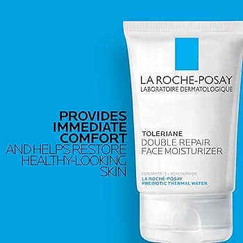 La Roche-Posay La Roche-Posay Toleriane Double Repair Face Moisturizer, Daily Moisturizer Face Cream with Ceramide & Niacinamide for All Skin Types, Immediate Comfort & Long Lasting Hydration, Fragrance Free